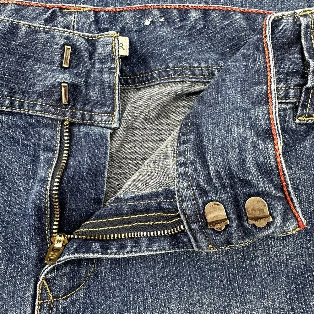 Tommy‎ Hilfiger Cropped Jeans 12 Medium Wash Y2k Vintage Classic High Rise Blue
